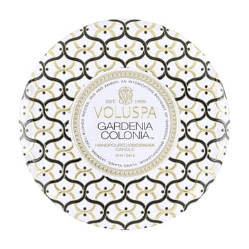 Vela perfumada 3 pavios Maison Blanc Tin 40 horas - Gardenia Colonia - Voluspa