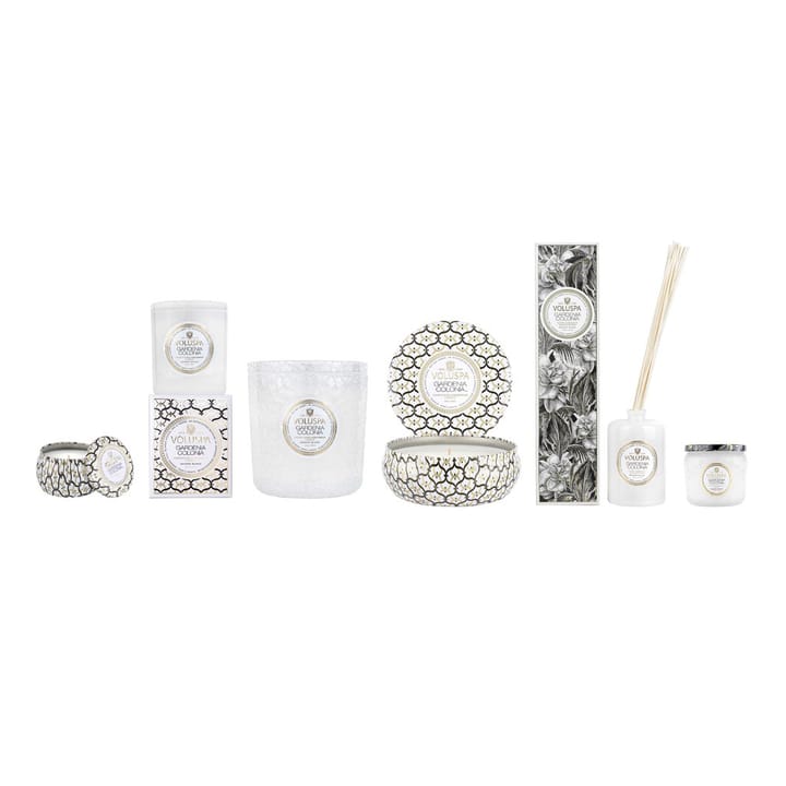 Vela perfumada 3 pavios Maison Blanc Tin 40 horas - Gardenia Colonia - Voluspa