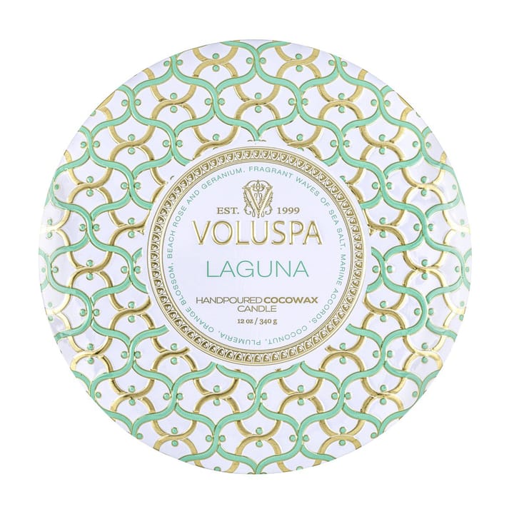 Vela perfumada 3 pavios Maison Blanc Tin 40 horas - Laguna - Voluspa