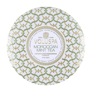 Vela perfumada 3 pavios Maison Blanc Tin 40 horas - Moroccan Mint Tea - Voluspa