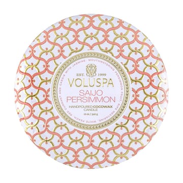 Vela perfumada 3 pavios Maison Blanc Tin 40 horas - Saijo Persimmon - Voluspa