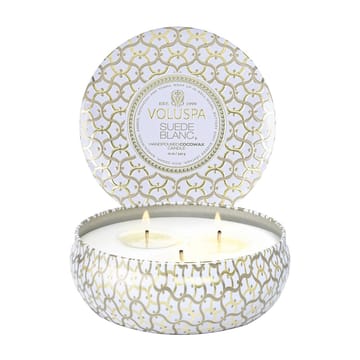 Vela perfumada 3 pavios Maison Blanc Tin 40 horas - Suede Blanc - Voluspa