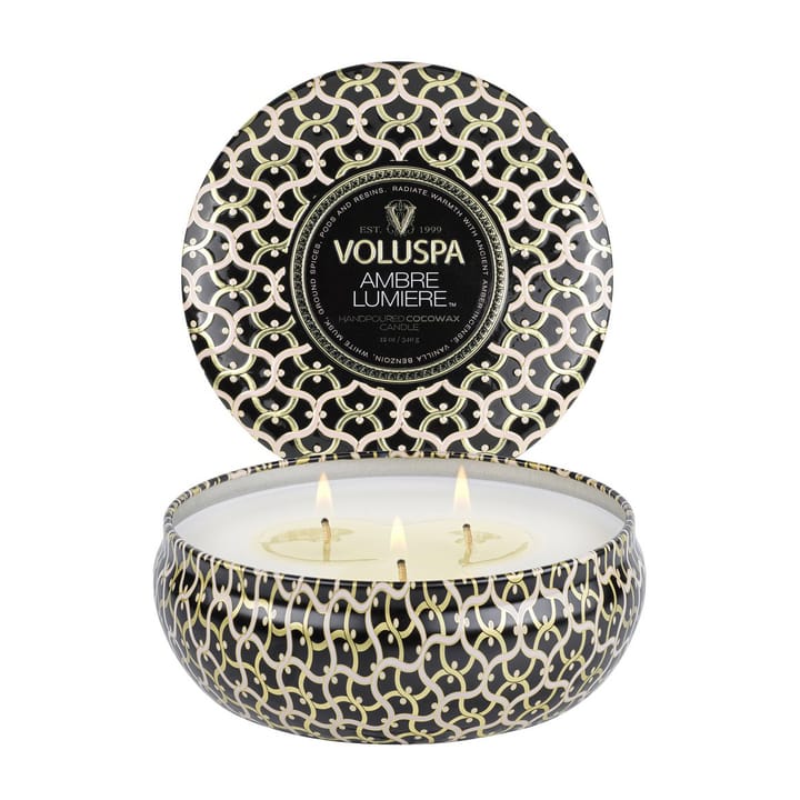 Vela perfumada 3 pavios Maison Noir Tin 40 horas, Ambre Lumiere Voluspa