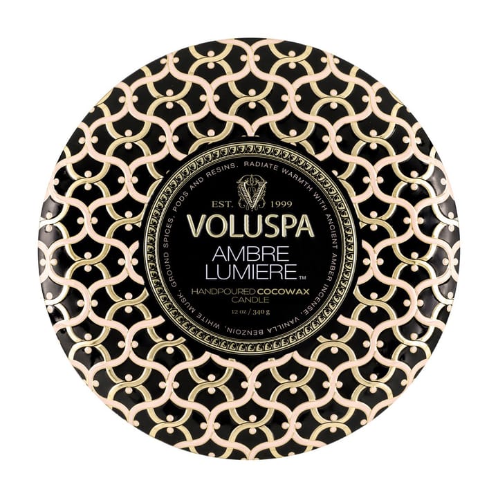 Vela perfumada 3 pavios Maison Noir Tin 40 horas, Ambre Lumiere Voluspa