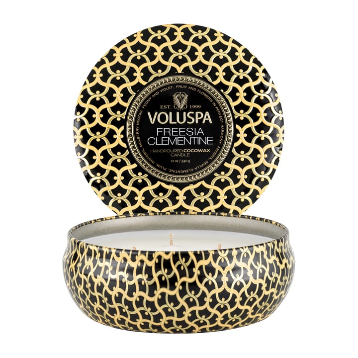 Vela perfumada 3 pavios Maison Noir Tin 40 horas - Freesia Clementine - Voluspa