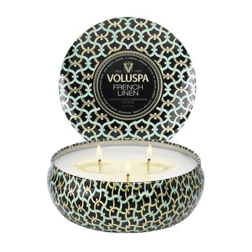 Vela perfumada 3 pavios Maison Noir Tin 40 horas - French Linen - Voluspa