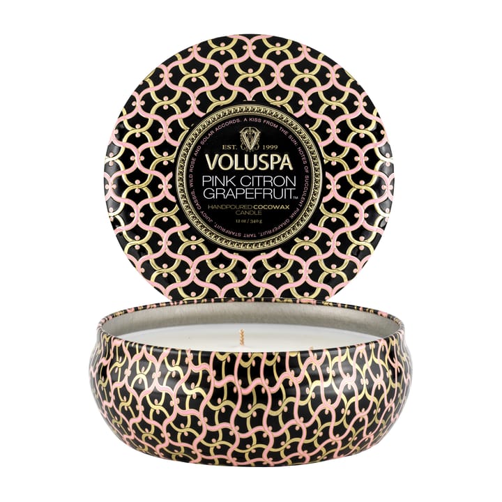 Vela perfumada 3 pavios Maison Noir Tin 40 horas - Pink Citron Grapefruit - Voluspa