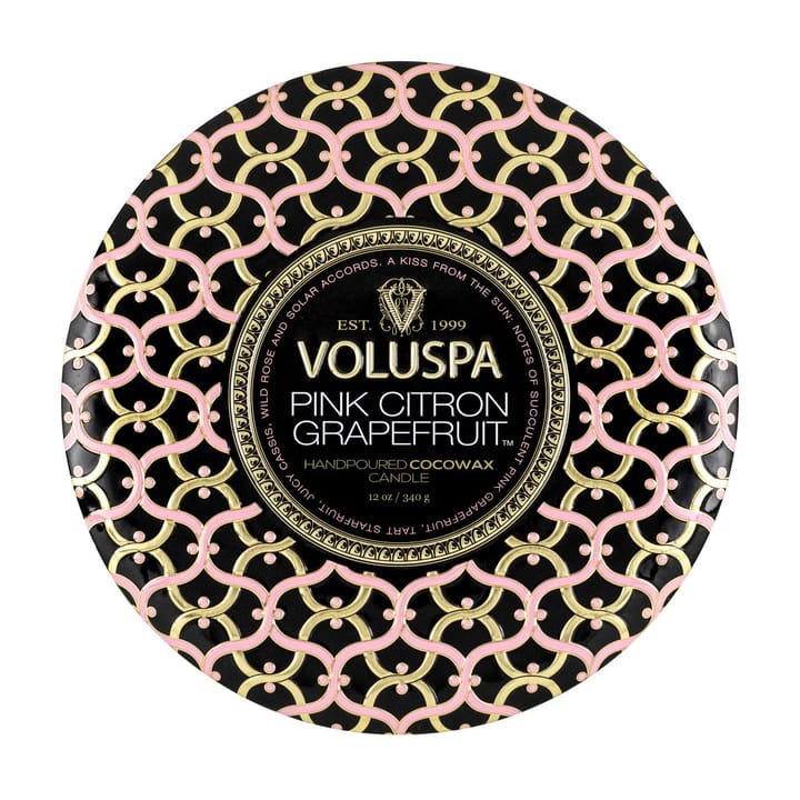 Vela perfumada 3 pavios Maison Noir Tin 40 horas - Pink Citron Grapefruit - Voluspa