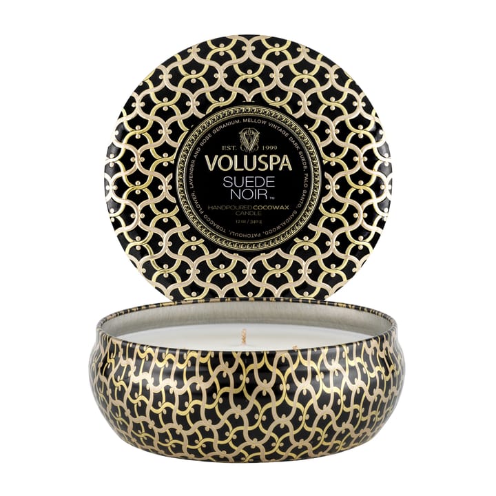 Vela perfumada 3 pavios Maison Noir Tin 40 horas - Suede Noir - Voluspa