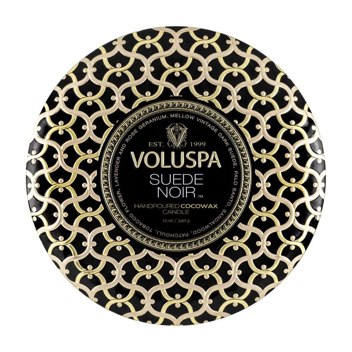 Vela perfumada 3 pavios Maison Noir Tin 40 horas - Suede Noir - Voluspa