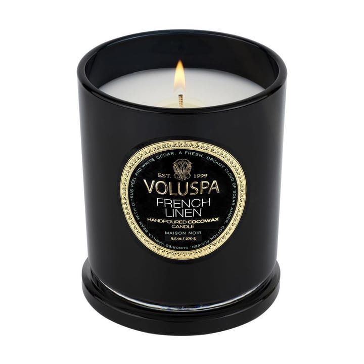 Vela perfumada Classic Maison Noir 60 horas, French Linen Voluspa