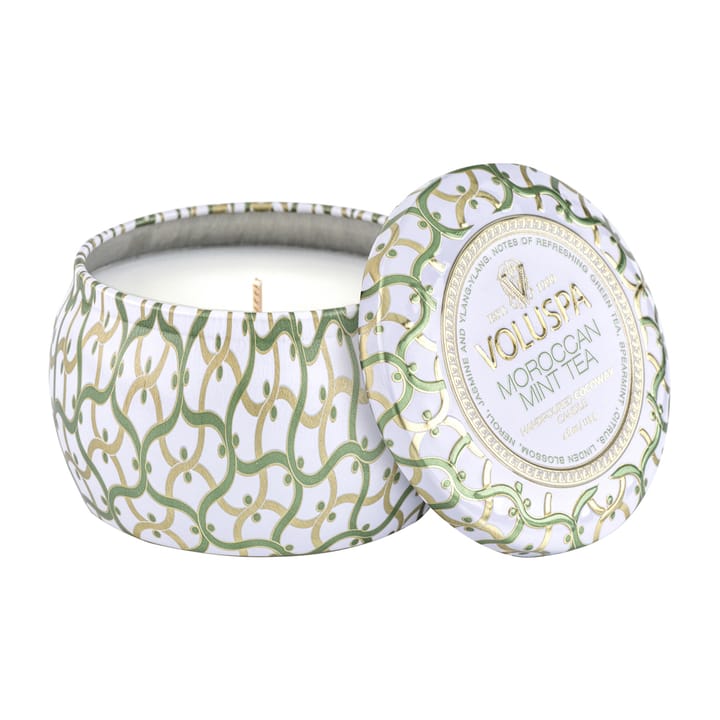 Vela perfumada Maison Blanc Mini Tin 25 horas - Moroccan Mint Tea - Voluspa