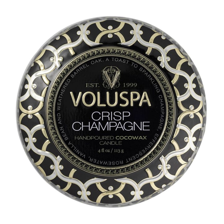 Vela perfumada Maison Noir Mini Tin 25 horas, Crisp Champagne Voluspa