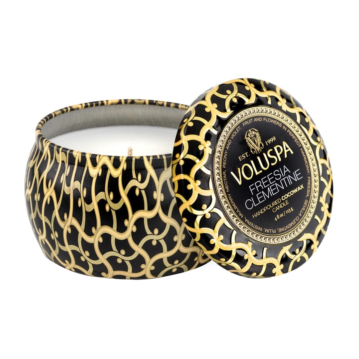 Vela perfumada Maison Noir Mini Tin 25 horas - Freesia Clementine - Voluspa