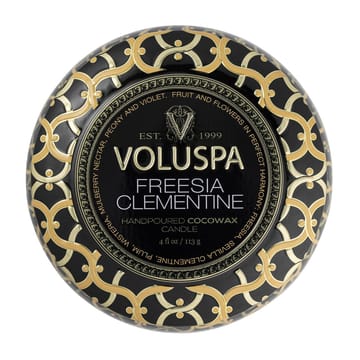 Vela perfumada Maison Noir Mini Tin 25 horas - Freesia Clementine - Voluspa