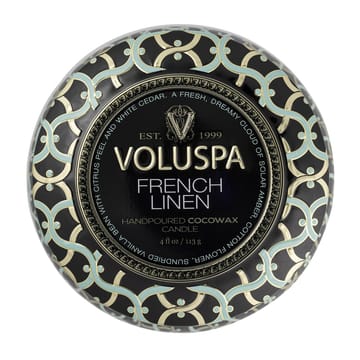 Vela perfumada Maison Noir Mini Tin 25 horas - French Linen - Voluspa