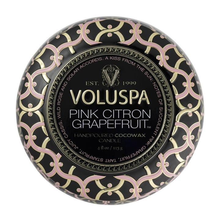 Vela perfumada Maison Noir Mini Tin 25 horas, Pink Citron Grapefruit Voluspa