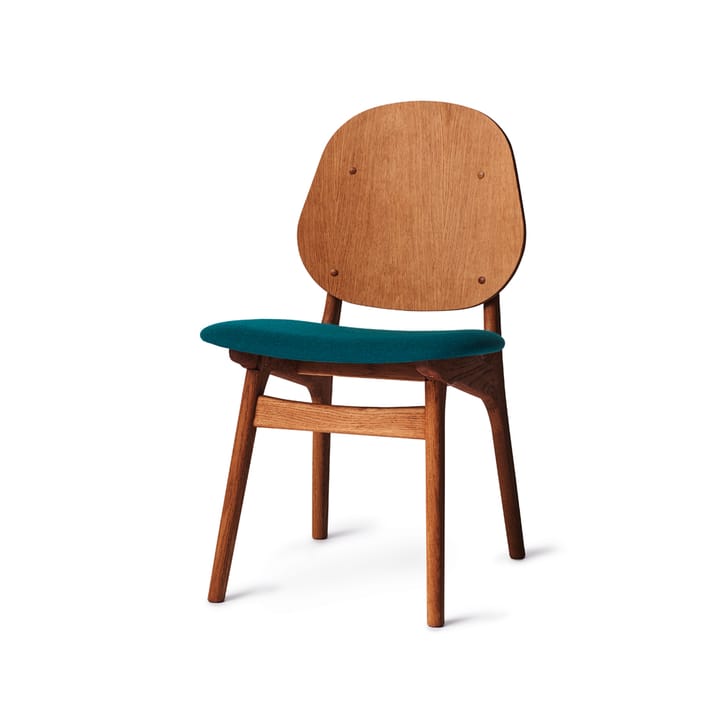 Cadeira Noble  - Tecido turquesa escura, estrutura óleo de teca - Warm Nordic