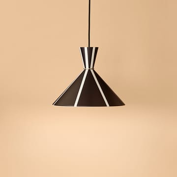 Candeeiro suspenso Bloom  - preto noir/ branco quente, riscado - Warm Nordic