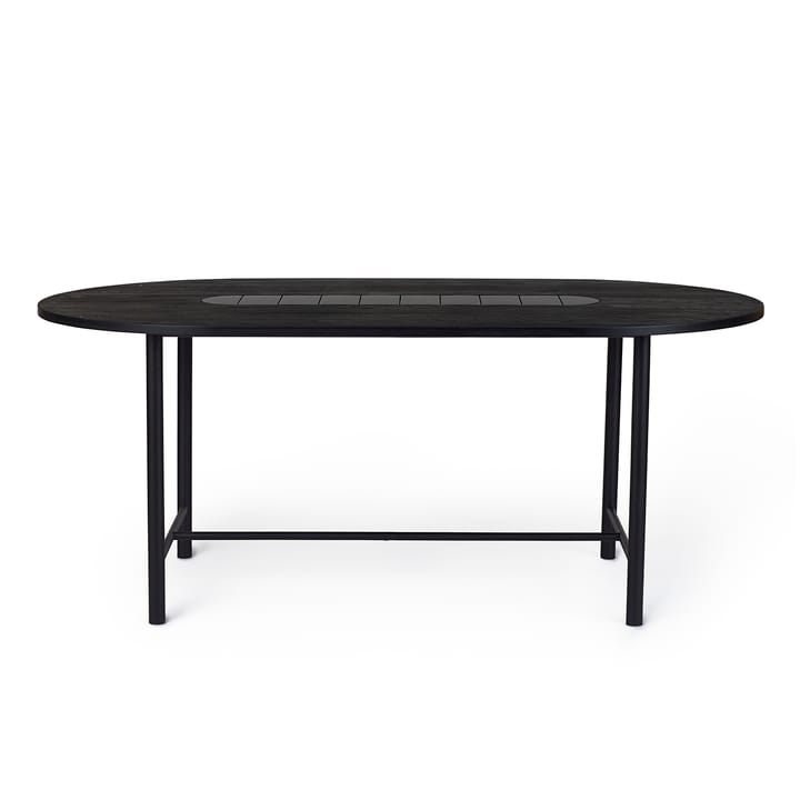 Mesa 180 cm Be My Guest - verniz preto,carvalho-preto - Warm Nordic