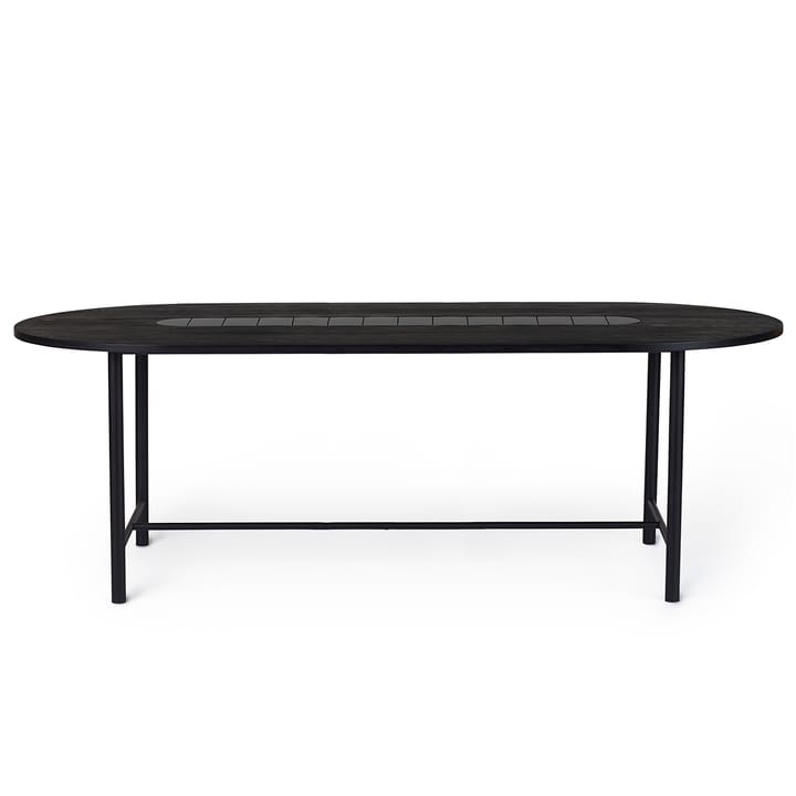 Mesa 220 cm Be My Guest - verniz preto,carvalho-preto - Warm Nordic