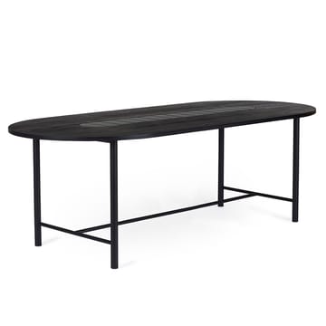 Mesa 220 cm Be My Guest - verniz preto,carvalho-preto - Warm Nordic