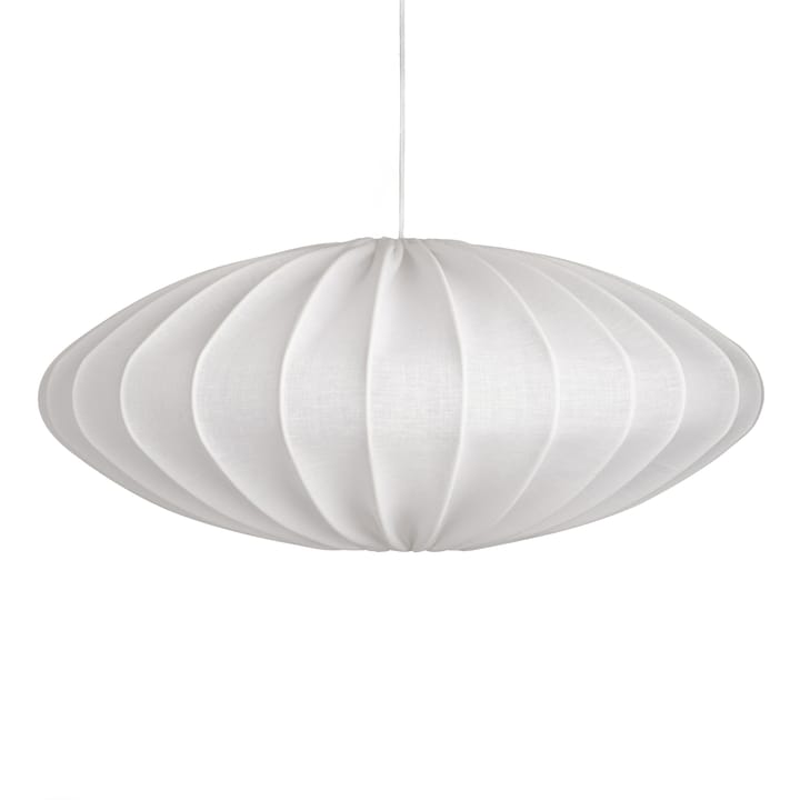 Abajur linho Ellipse 65 cm , Branco Watt & Veke