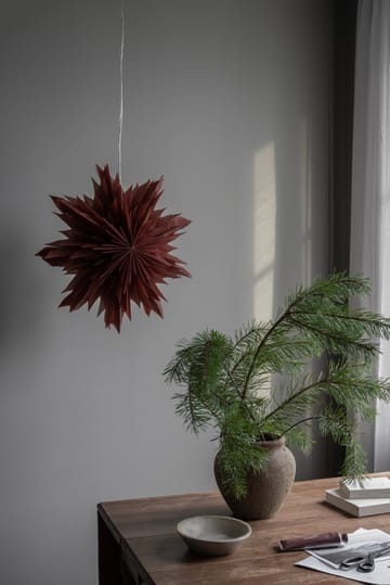 Estrela de Natal Oslo Ø44 cm - Red ochre - Watt & Veke