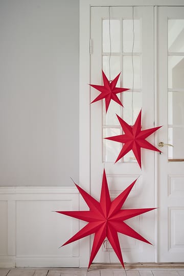 Estrela de Natal Slim vermelho Aino - 80 cm - Watt & Veke