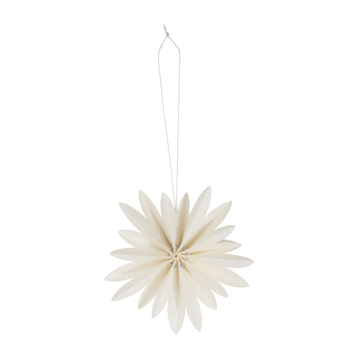 Pingente de natal Flower Ø10 cm - Branco - Watt & Veke