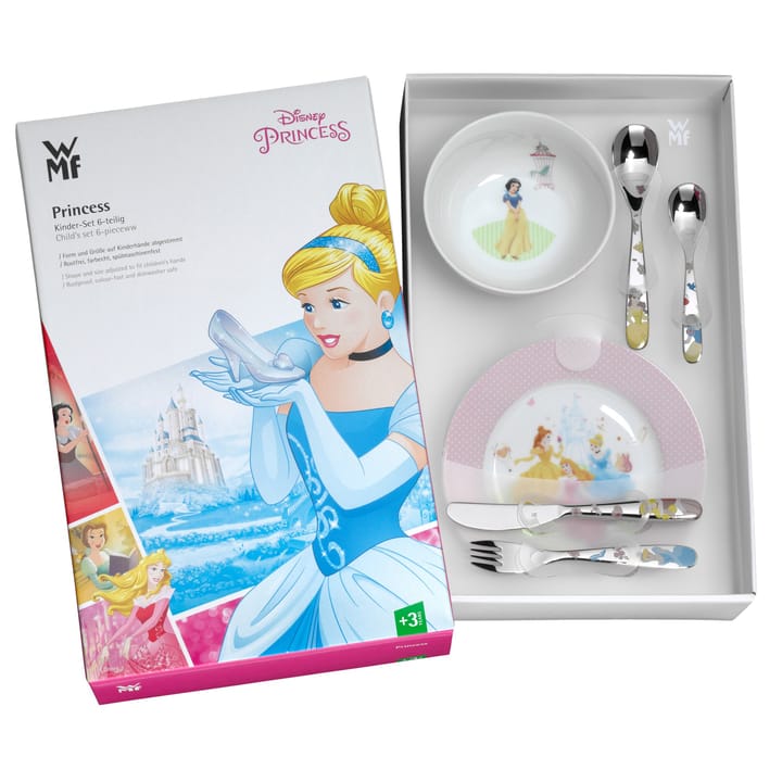 Serviço de louça para crianças WMF, 6 peças - Princesas Disney - WMF
