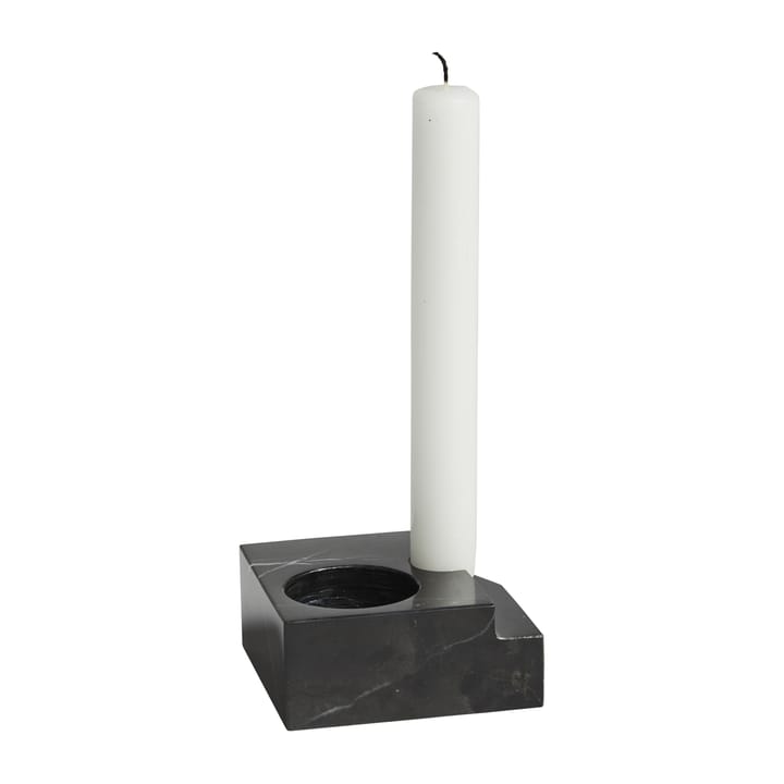 Jeu de dés 3 porta-velas mármore - Preto - Woud