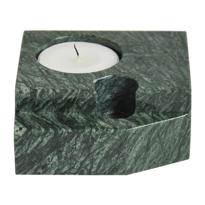 Jeu de dés 3 porta-velas mármore - Verde - Woud