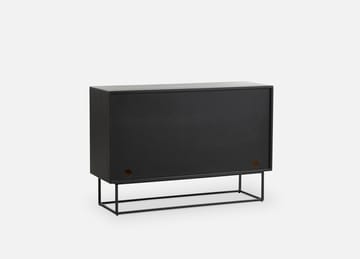 Mesa lateral alta Virka 120x40x82 cm - Carvalho preto - Woud