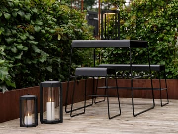 Banco A-bench outdoor com prateleira 45 cm - Black - Zone Denmark