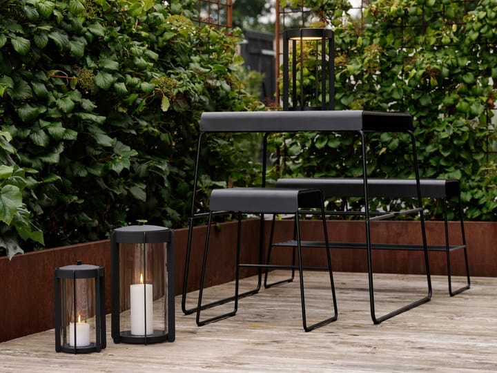 Banco A-bench outdoor com prateleira 45 cm, Black Zone Denmark