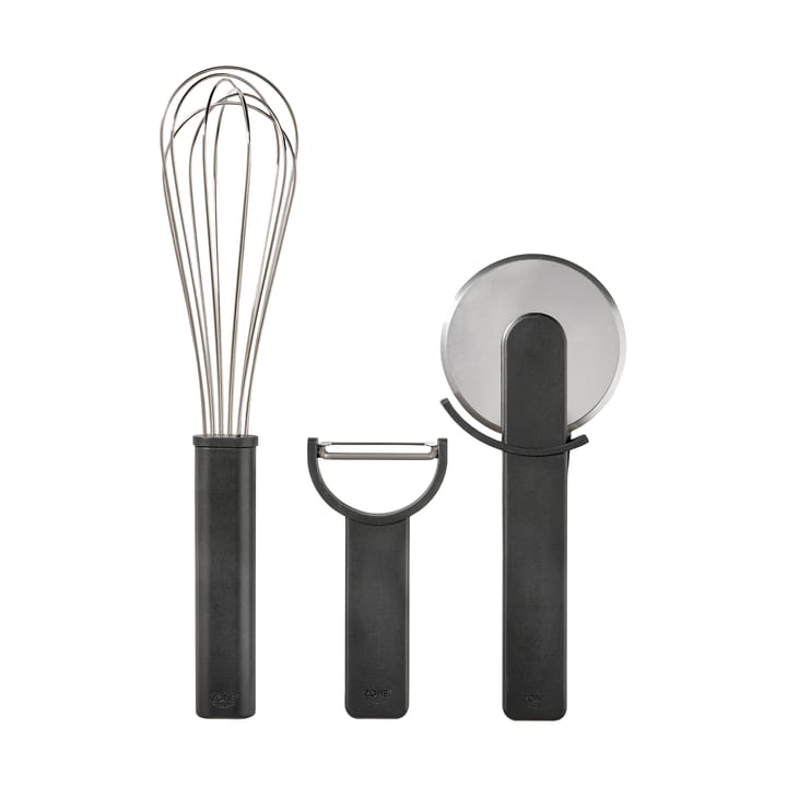 Conjunto de utensílios de cozinha Singles 3 peças - Preto - Zone Denmark