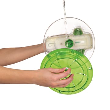 Centrifugadora de salada Zyliss Swift 22 cm - Transparente-verde - Zyliss